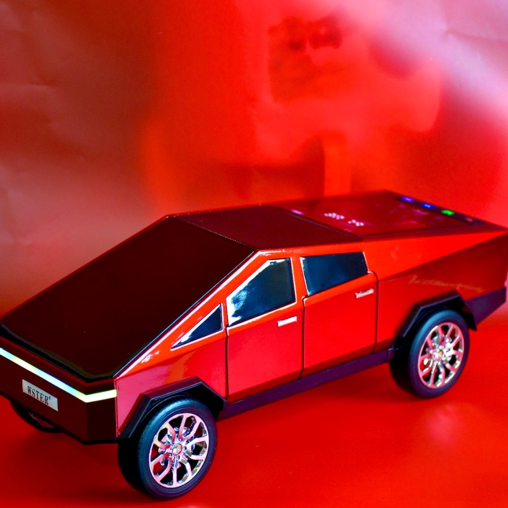 Tesla Cybertruck Shape Bluetooth Portable Speaker LED Screen XHD SOUND 12"